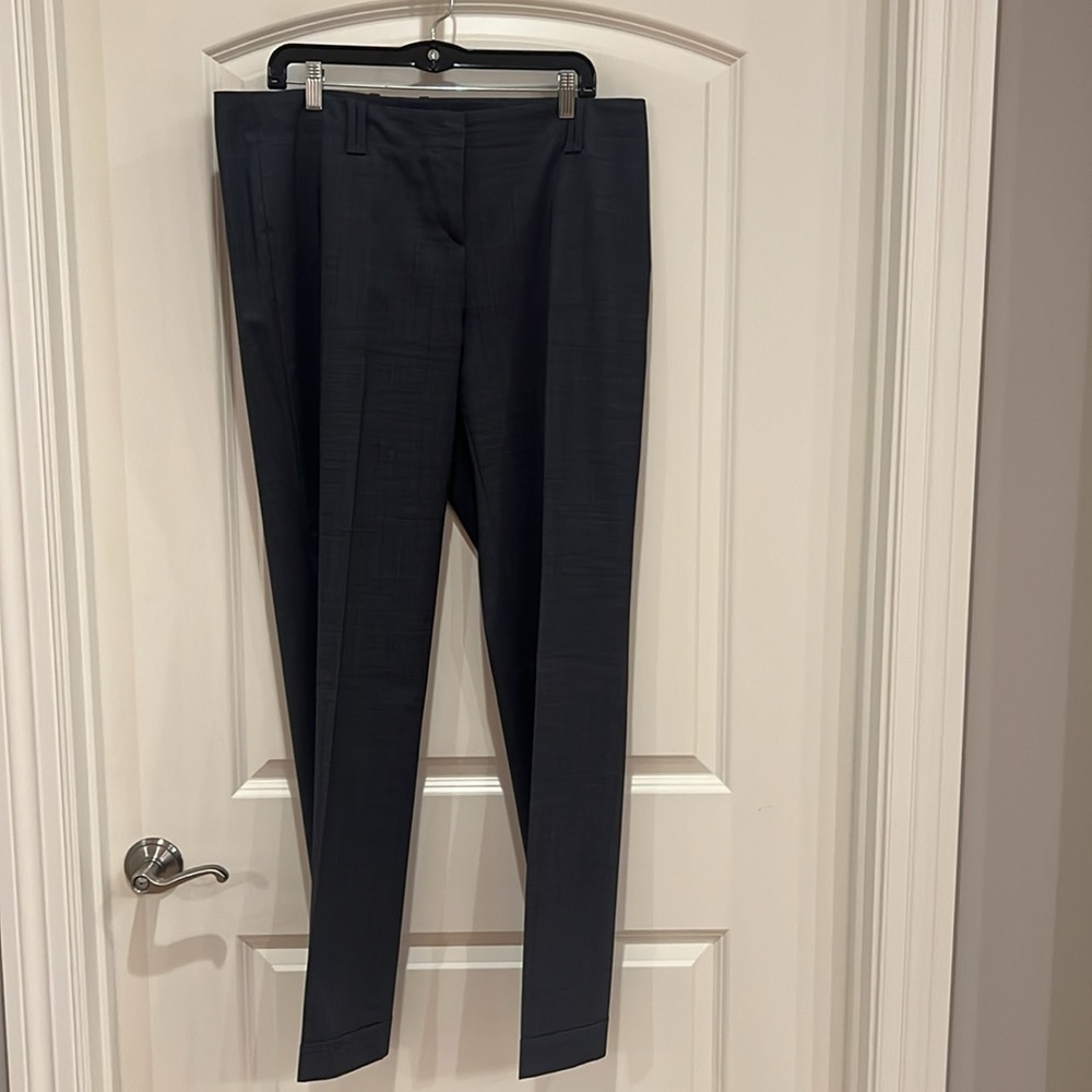 BOSS size 12 pants with a cuff, virgin wool